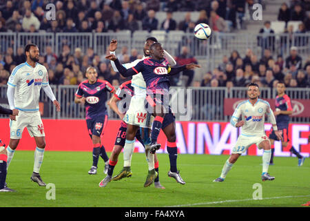 Bordeaux, Francia. Xx Dec, 2015. Stade Bordeaux Atlantique. French League calcio 1. Bordeaux rispetto a Marsiglia. Henri SAIVET (BOR) © Azione Sport Plus/Alamy Live News Foto Stock