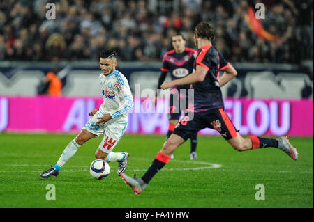 Bordeaux, Francia. Xx Dec, 2015. Stade Bordeaux Atlantique. French League calcio 1. Bordeaux rispetto a Marsiglia. Remy Cabella (OM) © Azione Sport Plus/Alamy Live News Foto Stock