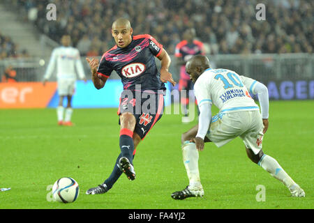 Bordeaux, Francia. Xx Dec, 2015. Stade Bordeaux Atlantique. French League calcio 1. Bordeaux rispetto a Marsiglia. Wahbi KHAZRI (BOR) © Azione Sport Plus/Alamy Live News Foto Stock