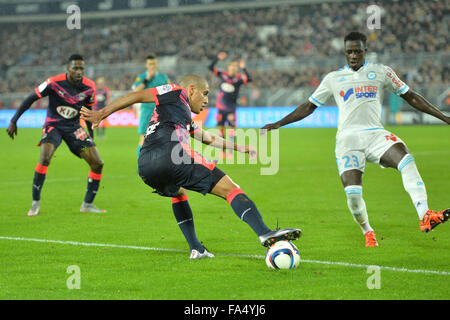 Bordeaux, Francia. Xx Dec, 2015. Stade Bordeaux Atlantique. French League calcio 1. Bordeaux rispetto a Marsiglia. Wahbi KHAZRI (BOR) © Azione Sport Plus/Alamy Live News Foto Stock