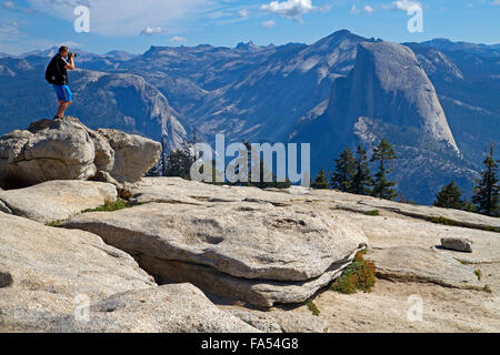 Vista da Sentinel Dome di mezza cupola Foto Stock