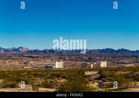 Laughlin Nevada e paratia City Arizona Foto Stock