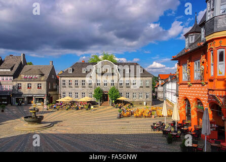 Goslar Markt - Goslar town square 01 Foto Stock