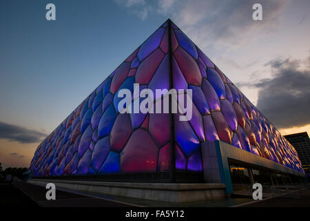 La Beijing National Aquatics Centre - Cubo Acqua Foto Stock