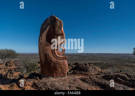 Sculture del Living Desert in broken hill nsw australia Foto Stock