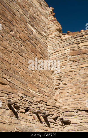 Chaco Canyon National Historic Park, sito Patrimonio Mondiale dell'UNESCO, Pueblo Bonito, Nuovo Messico, STATI UNITI D'AMERICA Foto Stock