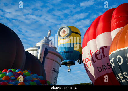 I palloni ad aria calda al Bristol International Hot Air Balloon Fiesta 2015 Foto Stock