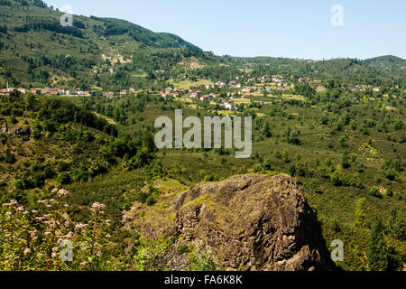 Türkei, westliche Schwarzmeeküste, Provinz Ordu, Landschaft an der Strasse von Gölköy nach Aybasti Foto Stock