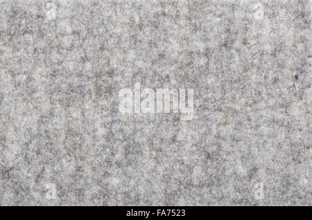 Macro di feltro grigio texture per gli sfondi Foto Stock
