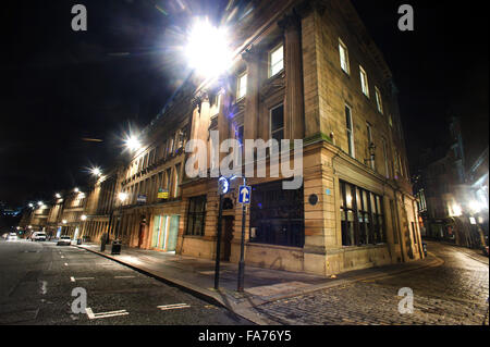 Grey Street e alto ponte, Newcastle upon Tyne Foto Stock