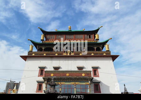 Monastero Gandan ad Ulan Bator - Mongolia Foto Stock