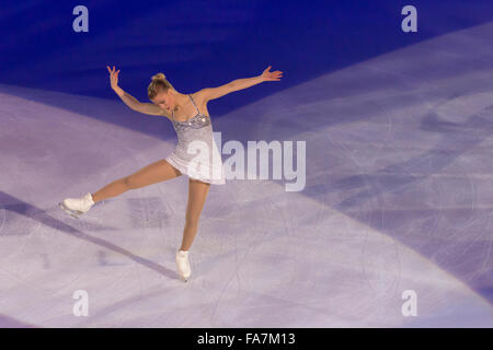 Kiira Linda Katriina Korpi è un finlandese figura skater. Lei è una di tre-tempo Medaglia Europea. Foto Stock