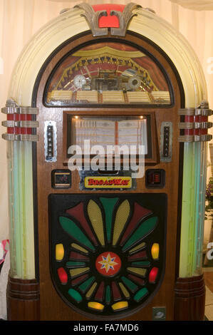 Jukebox juke box scatole jukebox 45's 45s registra record singles singolo Foto Stock