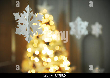 Le decorazioni di Natale al Vyne, Hampshire. Foto Stock