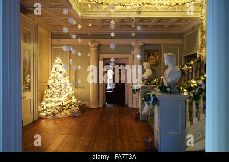 Le decorazioni di Natale al Vyne, Hampshire. Foto Stock