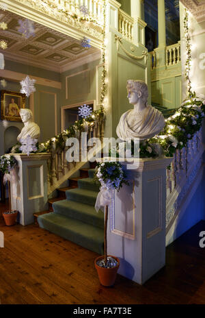 Le decorazioni di Natale al Vyne, Hampshire. Foto Stock