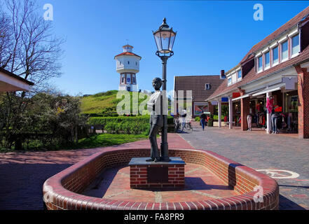 Langeoog Wasserturm und Denkmal - Langeoog water tower e monumento 01 Foto Stock