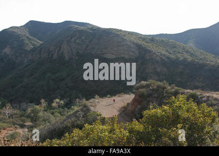 Escursionista Modjeska Canyon CA Foto Stock