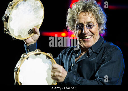 Milano Italia. Il 24 marzo 2012. Il cantante inglese cantautore e attore ROGER DALTREY suona dal vivo sul palco del teatro Smeraldo du Foto Stock