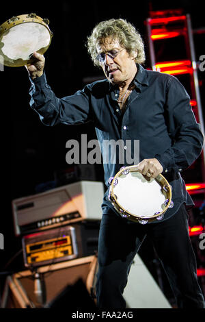 Milano Italia. Il 24 marzo 2012. Il cantante inglese cantautore e attore ROGER DALTREY suona dal vivo sul palco del teatro Smeraldo du Foto Stock