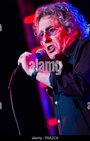 Milano Italia. Il 24 marzo 2012. Il cantante inglese cantautore e attore ROGER DALTREY suona dal vivo sul palco del teatro Smeraldo du Foto Stock