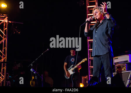 Milano Italia. Il 24 marzo 2012. Il cantante inglese cantautore e attore ROGER DALTREY suona dal vivo sul palco del teatro Smeraldo du Foto Stock