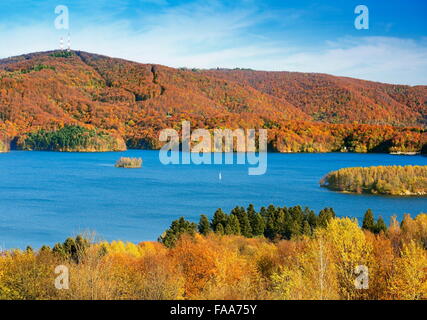 Solina Lake, monti Bieszczady, Polonia Foto Stock
