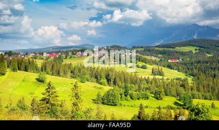 Monti Tatra paesaggio, Polonia Foto Stock