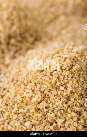 Porzione di bulgur per utilizzare come immagine di sfondo o come texture Foto Stock