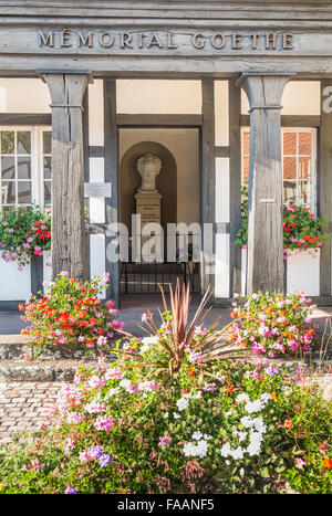 Il memorial in onore del poeta tedesco Johann Wolfgang von Goethe Foto Stock