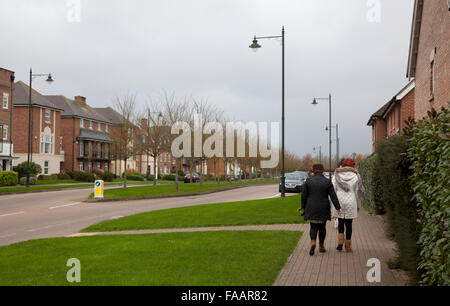 Il nuovo villaggio di Kings Hill in West Malling nel Kent - REGNO UNITO Foto Stock