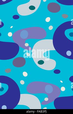Perfetta configurazione di sfondo di subacquea blob di forme Illustrazione Vettoriale