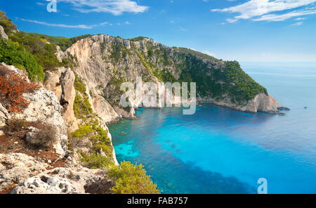 Grecia - isola di Zante, Mar Ionio, Keri Cape Foto Stock