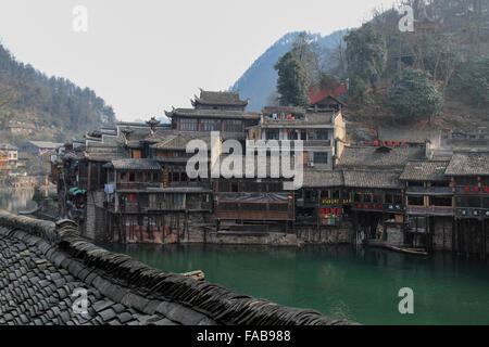 Fenghuan storica e bellissima e antica città di Hunan, Cina. Foto Stock