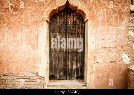 Ingresso al pavilion di Giardini Menara - Marrakech, Marocco Foto Stock