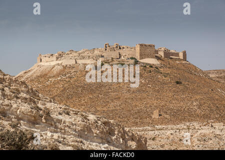 Il castello di Shobak, Mont Real, Giordania Foto Stock