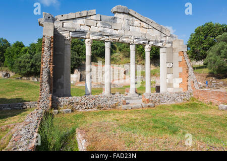 Apollonia, o Apoloni, Fier Regione, Albania. Antica città greca fondata nel VI secolo A.C. Bouleuterion. Foto Stock
