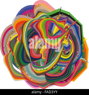 Ingranaggio di grafica bellissima multi colore immagine raster Foto Stock