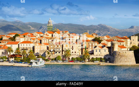 Isola di Korcula, Dalmazia, Croazia, Europa Foto Stock