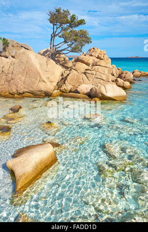 Costa Smeralda Beach, l'isola di Sardegna, Italia Foto Stock