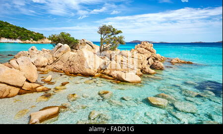 Costa Smeralda Beach, l'isola di Sardegna, Italia Foto Stock