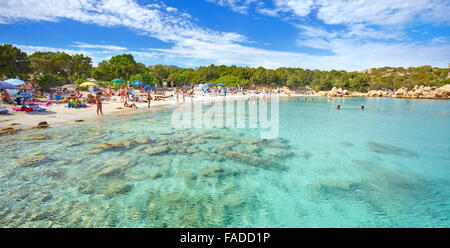 Costa Smeralda, Punta dei Spiaggia di Capriccioli, l'isola di Sardegna, Italia Foto Stock