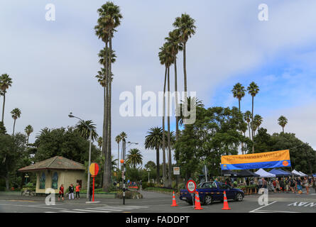 Hawke's Bay Mercato degli Agricoltori su Emerson Street nel centro di Napier, Hawke's Bay, Nuova Zelanda. Foto Stock