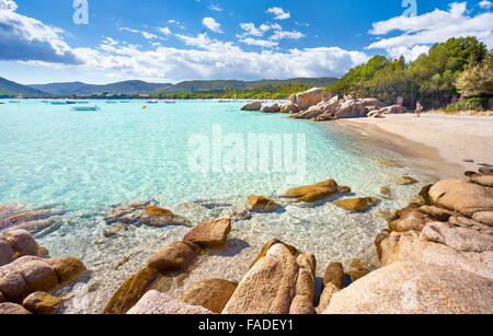 Corsica - Spiaggia di Santa Giulia, Porto-Vecchio, East Coast, Francia Foto Stock