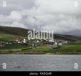 Isole Shetland, Yell isola. Foto Stock