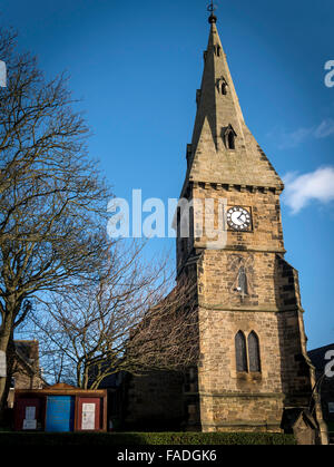 Chiesa di San Giovanni Battista nel villaggio di Alnmouth Northumberland England Regno Unito Foto Stock