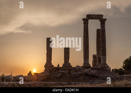 Tempio di Ercole, Citadel, Amman, Giordania, Medio Oriente Foto Stock