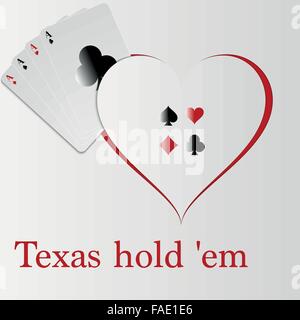 Illustrazione Vettoriale di carte da gioco Aces Illustrazione Vettoriale