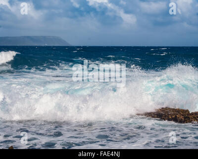 POINTE DES CHATAUX, Grand Terre Guadalupa - dicembre 2012. Foto Stock