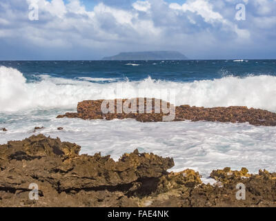 POINTE DES CHATAUX, Grand Terre Guadalupa - dicembre 2012. Foto Stock